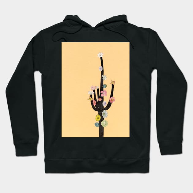 Flowering Cactus Hoodie by Cassia